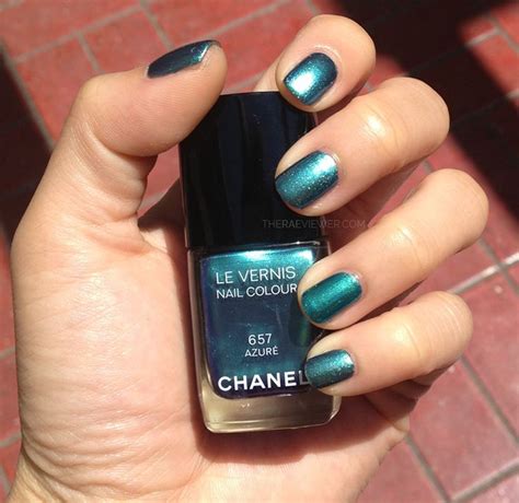 chanel azure nail polish swatch|Chanel Le Vernis in Azure 657 Nail Polish Review, Photos, .